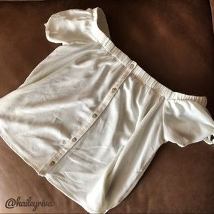 Off Shoulder Crop Top